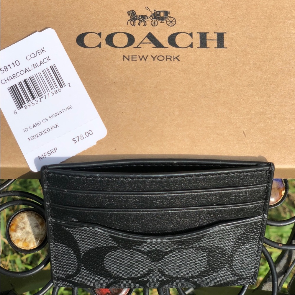 Coach Signature Slim Card Case